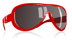 stylish  red sunglasses 